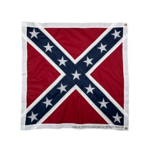 confederate artillery battle flag double nylon embroidered flag 38x38 inch