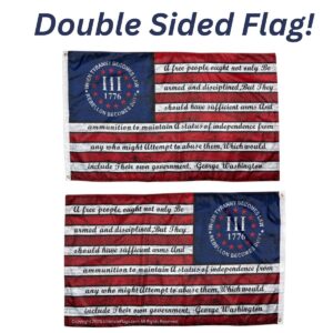 when tyranny becomes law flag 3% usa 13 star with 2nd amendment gw quote 3 x 5 ft. standard or double sided