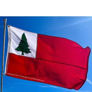 Lebanon flag featuring a green cedar tree on a red background, perfect for showcasing national pride. Buy online for cheap and affordable options at UltimateFlags.com. Best quality flags available.