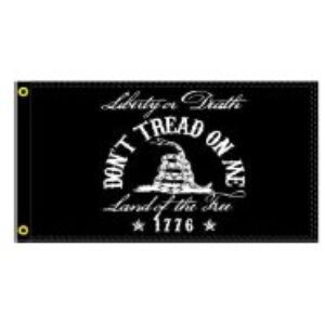 Liberty or Death Dont Tread on Me Flag – America Land of the Free 1776 Flags 3 X 5 ft.