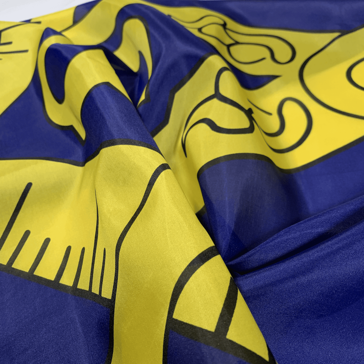 Vibrant flag featuring intricate yellow and blue designs, perfect for showcasing your pride. This affordable flag is one of the best options to buy online for personal or decorative use. Available at UltimateFlags.com.
