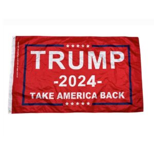 trump 2024 take america back flag red 3 x 5 ft outdoor standard or double sided