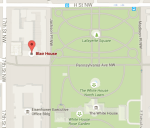 Map of where blair house is located