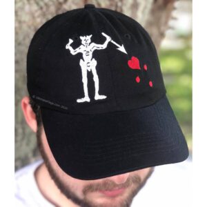 Stylish black cap featuring a skeleton design, perfect for those looking for affordable fashion accessories. This unique hat is a great choice for anyone wanting to buy online at the best prices. Discover this trendy cap and more at UltimateFlags.com.