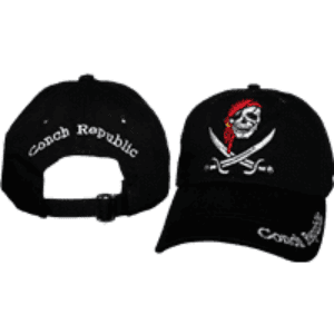 Pirate Cap – Hat – Ballcap with Swords Conch Republic on Brim