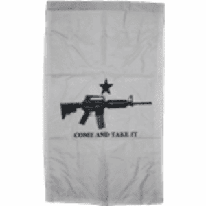 M4 Come & Take It (White) Garden Flag