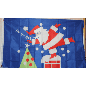 Merry Christmas Santa Claus Ho Ho Ho Flag 3 X 5 ft. Standard