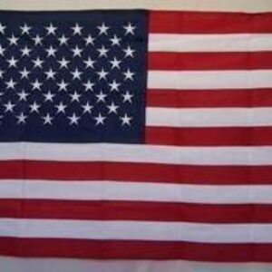 USA Flag with Pole Hem Sleeve- 50 Star American Flag – Nylon Embroidered – 3 x 5 ft