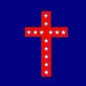 This image features a vibrant red cross adorned with white stars on a blue background, symbolizing faith and patriotism. Discover the best affordable options to buy online for your flag decor at UltimateFlags.com.