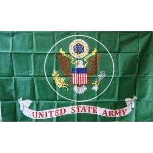 Army Green Nylon Printed Flag 3 x 5 ft.