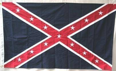 Confederate flag design featuring a blue field with a red cross and white stars, perfect for collectors and enthusiasts looking to buy online at an affordable price. Find the best deals on flags at UltimateFlags.com.