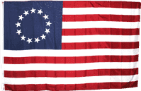 American flag featuring the Betsy Ross design, perfect for patriotic displays and events. Buy online for cheap and affordable options. Best quality flags available at UltimateFlags.com.