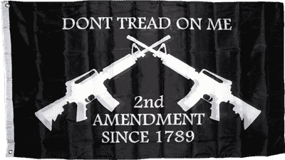 2nd amendment flag dont tread on me black flags for sale