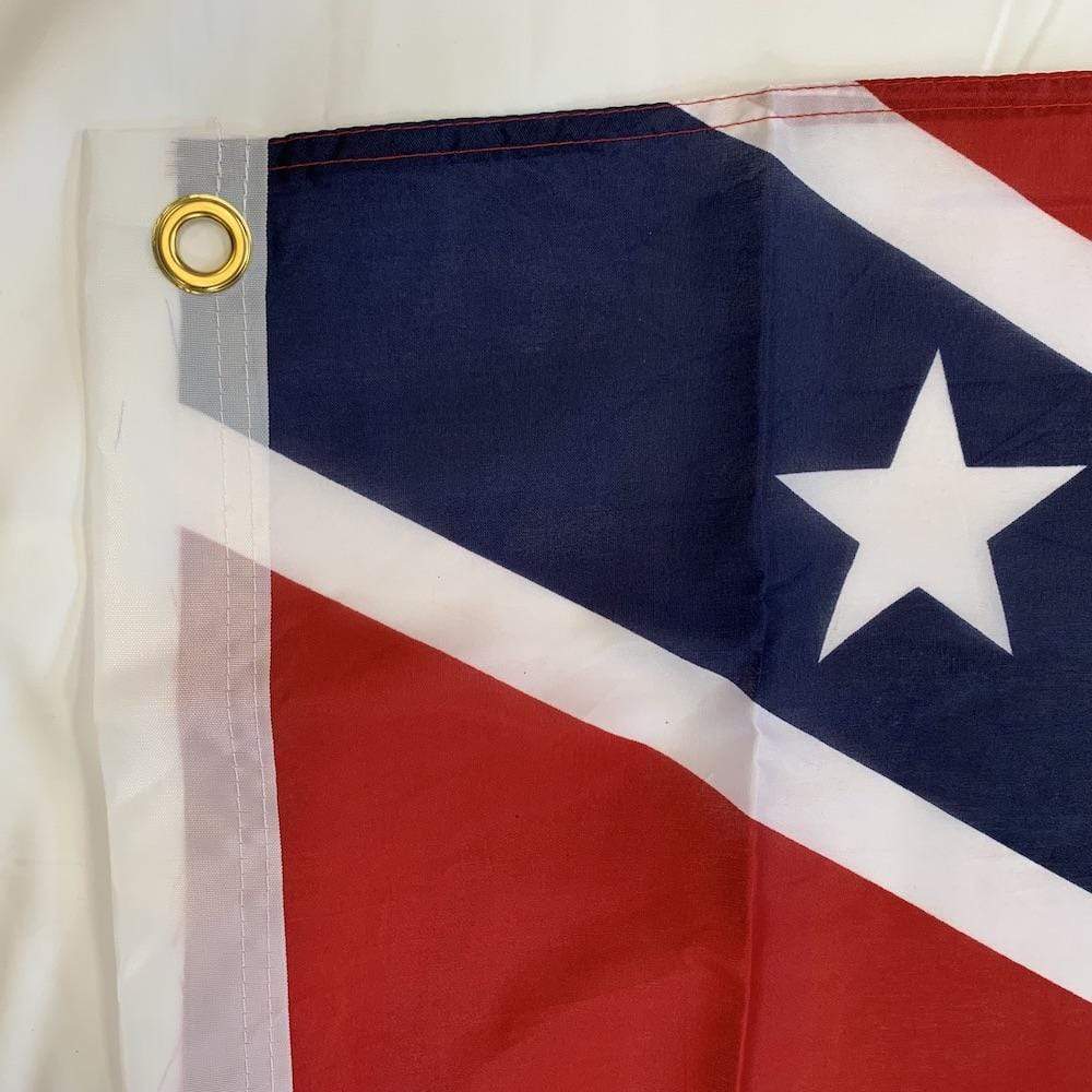 Confederate flag featuring a bold red and blue design with a prominent white star, perfect for collectors and enthusiasts. This affordable flag is the best choice for those looking to buy online. Visit UltimateFlags.com for great deals.