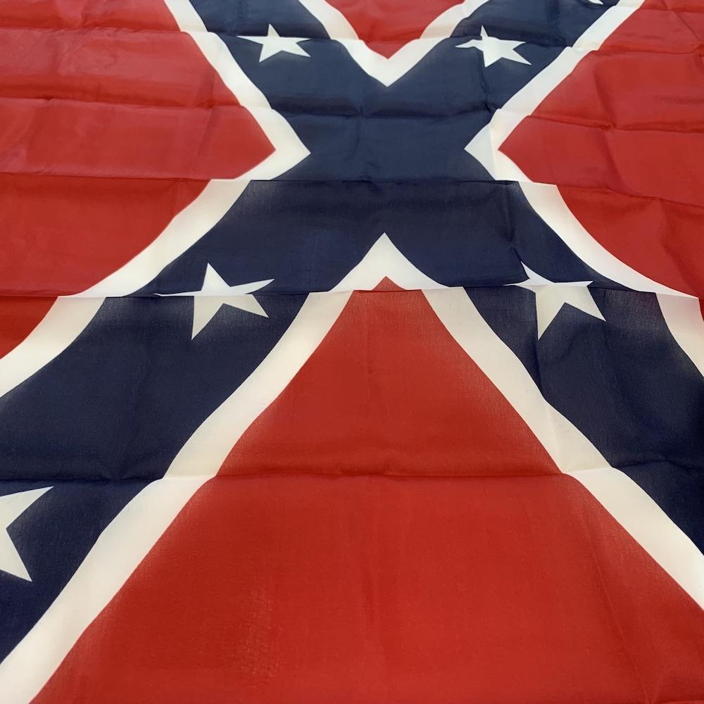 Confederate flag design featuring a bold red background with blue and white stars, perfect for collectors. Buy online for cheap and affordable options at UltimateFlags.com.