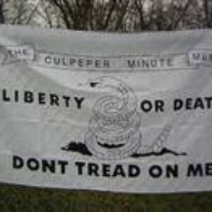 Culpeper Minute Men Flag Gadsden Don’t Tread On Me White 12 x 18 inch Double Sided Nylon Printed Flags
