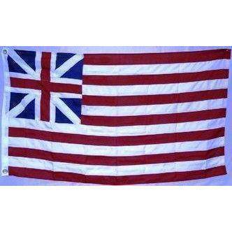 British-American flag design featuring the Union Jack and stripes, perfect for patriotic displays. Buy online for cheap, affordable prices, and discover the best options at UltimateFlags.com.