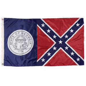 Old Georgia Flag (1956 – 2001) Nylon Embroidered 3 x 5 ft.