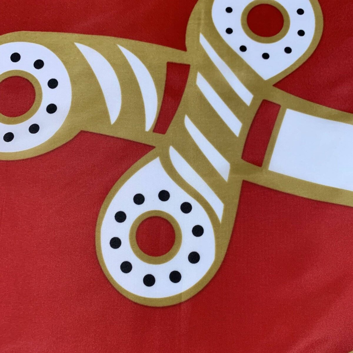 Colorful flag design featuring a unique spinner motif, perfect for those looking for cheap and affordable decorative options. Ideal for enthusiasts wanting to buy online the best flags for events or personal use. Available at UltimateFlags.com.