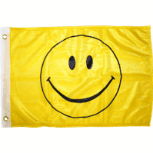 Smiley Face Flag 2 X 3 feet w/grommets