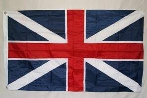 Union Jack flag showcasing vibrant colors and durable fabric, perfect for celebrations or home decor. Find this cheap and affordable option to buy online at UltimateFlags.com, the best place for flags.