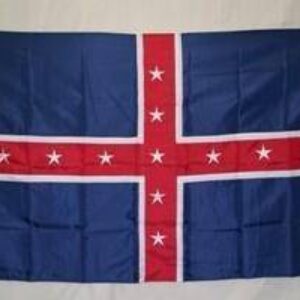 A vibrant blue flag featuring a red cross with five white stars, representing Australian heritage. Ideal for those looking to buy online affordable and cheap flags, this design is perfect for patriotic displays or events. Find the best selection at UltimateFlags.com.
