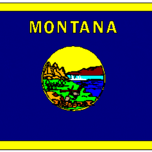 Montana state flag featuring the vibrant blue background and the iconic state seal with natural landscapes. Ideal for showing state pride, this flag is available at a cheap price. Buy online for the best deals on affordable flags at UltimateFlags.com.