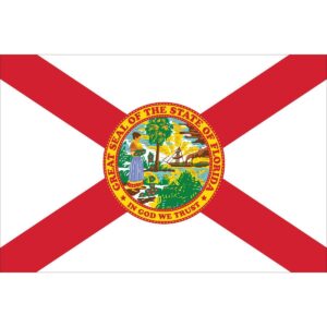 Florida Flag – Outdoor – All Sizes – Nylon Dyed Made in USA