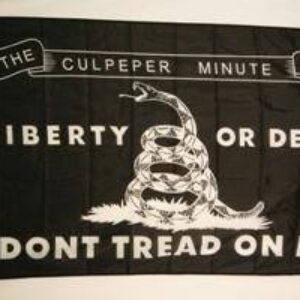 Culpeper Minutemen Flag – Liberty or Death Black 3 X 5 ft. Standard