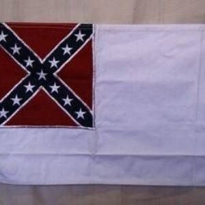 2nd national confederate flag in cotton 12 x 18 inch
