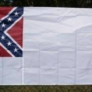 2nd National Confederate Flag Nylon Embroidered 4 x 6 ft.