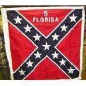5th Infantry Florida Flag Infantry Battle -52 x 52 Inch Cotton