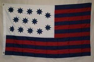 This image features a decorative flag with a unique design, showcasing stars and stripes in vibrant colors. Ideal for collectors or decorative purposes, this affordable flag can be the best choice for anyone looking to buy online. Explore more options at UltimateFlags.com.