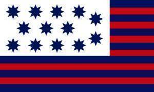 Stylish and unique flag design featuring a pattern of stars and stripes in red, white, and blue, ideal for patriotic displays. This affordable flag is perfect for those looking to buy online at the best prices. Discover more at UltimateFlags.com.