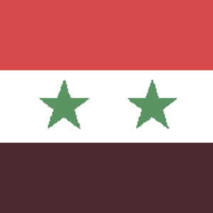 Syria flag featuring red, white, and black stripes with green stars, perfect for those looking to buy online. This affordable and high-quality flag is among the best options available. Visit UltimateFlags.com for more details.