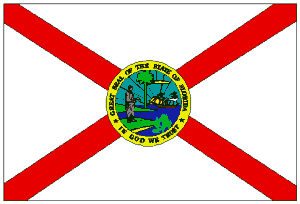 Florida state flag featuring the Great Seal of the State of Florida, perfect for showcasing state pride. Buy affordable and cheap flags online at the best prices. Visit UltimateFlags.com for more options.